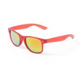 Gafas de sol con montura de acabado translúcido en divertidos colores y lentes espejados a juego.