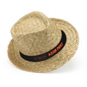 Sombrero de paja Zeta con cinta personalizada