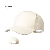 Gorra de alta calidad fabricada en resistente canvas 100%. Con 5 paneles