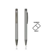 Bolígrafo de aluminio con cuerpo de goma