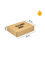 Caja de cartón para envios, automontables 23x16x5 KRAFT.