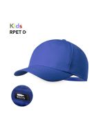 Gorra de niño de 5 paneles fabricada en resistente poliéster RPET