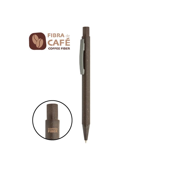 Bolígrafo sostenible realizado a partir de posos de café y ABS Mokka